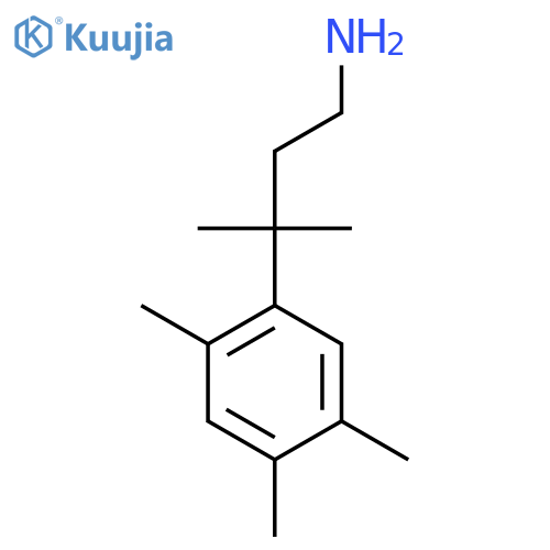 3-methyl-3-(2,4,5-trimethylphenyl)butan-1-amine structure