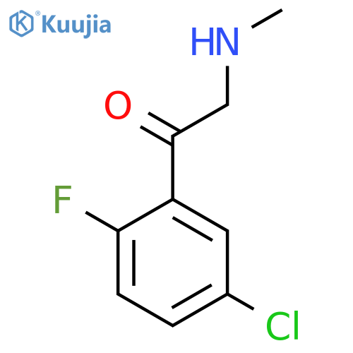 1-(5-chloro-2-fluorophenyl)-2-(methylamino)ethan-1-one structure