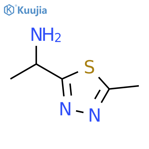 1-(5-methyl-1,3,4-thiadiazol-2-yl)ethan-1-amine structure