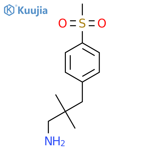 3-(4-Methanesulfonylphenyl)-2,2-dimethylpropan-1-amine structure