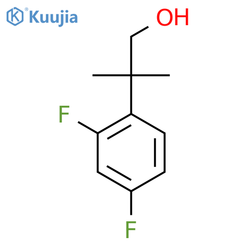 2-(2,4-difluorophenyl)-2-methylpropan-1-ol structure