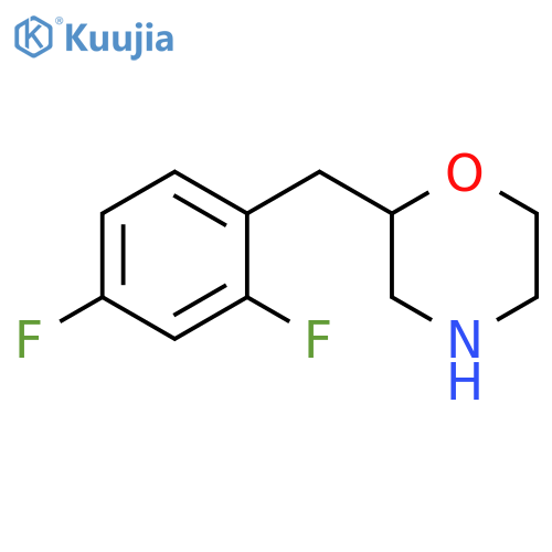 Morpholine, 2-[(2,4-difluorophenyl)methyl]- structure