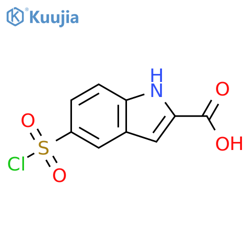 5-(Chlorosulfonyl)-1H-indole-2-carboxylic Acid structure