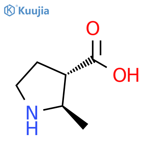 3-Pyrrolidinecarboxylic acid, 2-methyl-, (2R,3S)-rel- structure