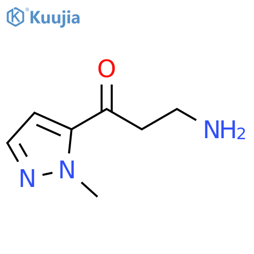 1-Propanone, 3-amino-1-(1-methyl-1H-pyrazol-5-yl)- structure
