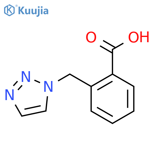 2-[(1H-1,2,3-triazol-1-yl)methyl]benzoic acid structure