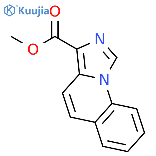 IMIDAZO[1,5-A]QUINOLINE-3-CARBOXYLIC ACID, METHYL ESTER structure