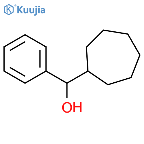 Cycloheptyl phenyl methanol structure