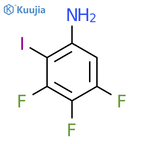 3,4,5-Trifluoro-2-iodoaniline structure