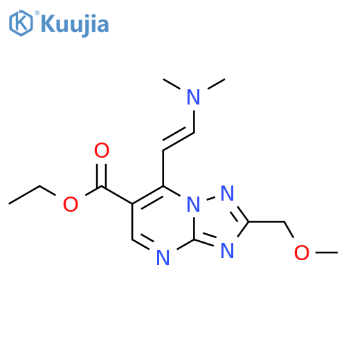 Ethyl 7-(E)-2-(Dimethylamino)vinyl-2-(methoxymethyl)-1,2,4triazolo1,5-apyrimidine-6-carboxylate structure
