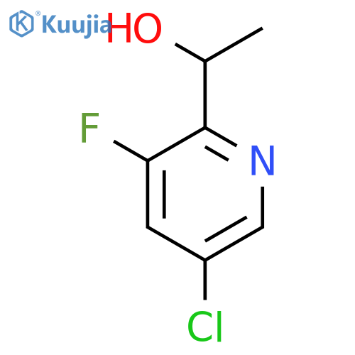 1-(5-chloro-3-fluoropyridin-2-yl)ethanol structure