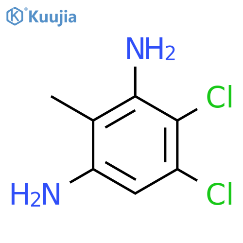 4,5-Dichloro-2-methylbenzene-1,3-diamine structure