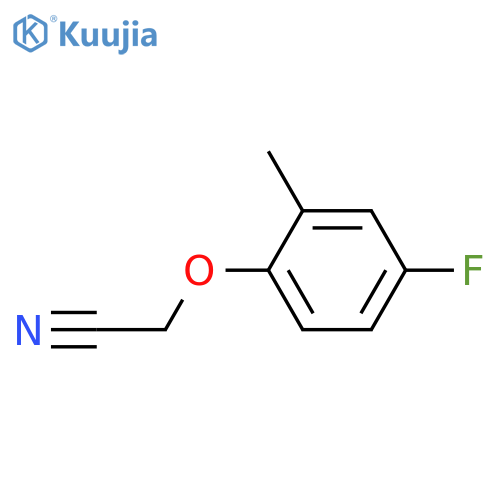 2-(4-fluoro-2-methylphenoxy)acetonitrile structure