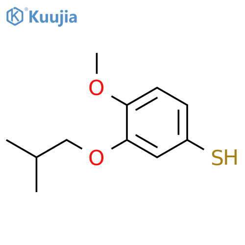 4-methoxy-3-(2-methylpropoxy)benzenethiol structure