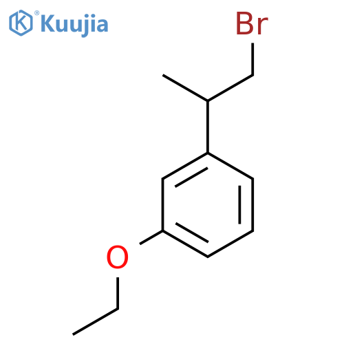 1-(1-bromopropan-2-yl)-3-ethoxybenzene structure