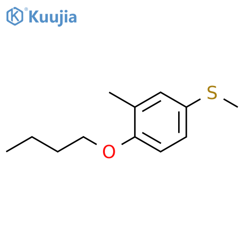4-n-Butoxy-3-methylphenyl methyl sulfide structure