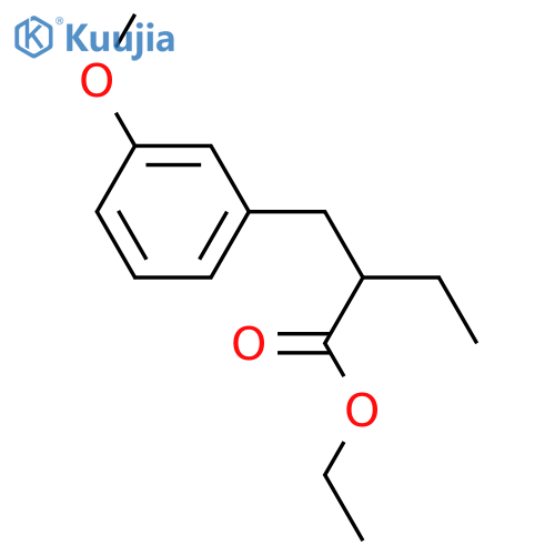 Ethyl 2-(3-methoxybenzyl)butanoate structure