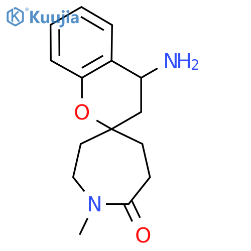 4'-Amino-1-methyl-3',4'-dihydrospiro[azepane-4,2'-[1]benzopyran]-7-one structure