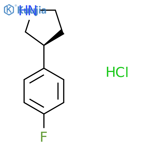 (s)-3-(4-Fluorophenyl)pyrrolidine hydrochloride structure