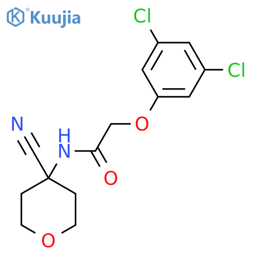 N-(4-cyanooxan-4-yl)-2-(3,5-dichlorophenoxy)acetamide structure