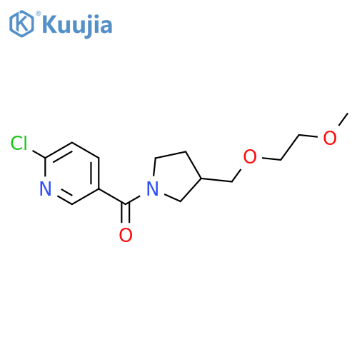 2-chloro-5-{3-(2-methoxyethoxy)methylpyrrolidine-1-carbonyl}pyridine structure
