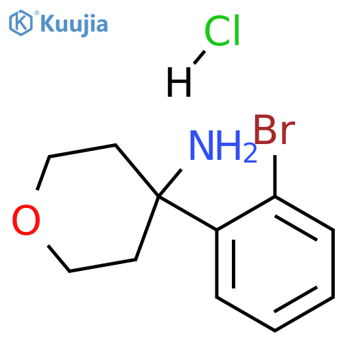 4-(2-Bromophenyl)oxan-4-amine hydrochloride structure