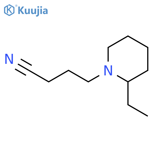 1-Piperidinebutanenitrile, 2-ethyl- structure