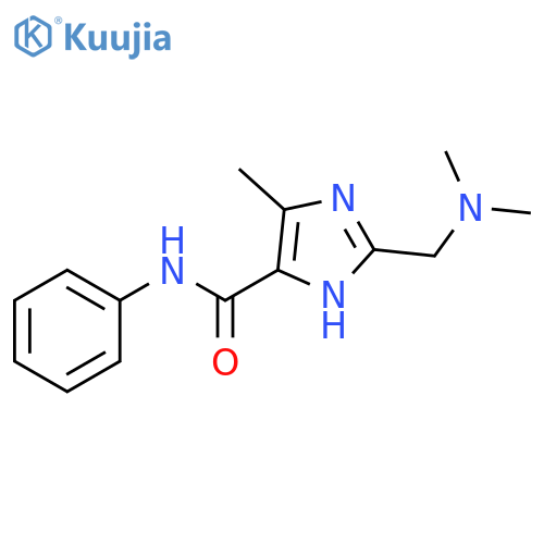 1H-Imidazole-4-carboxamide,2-[(dimethylamino)methyl]-5-methyl-N-phenyl- structure