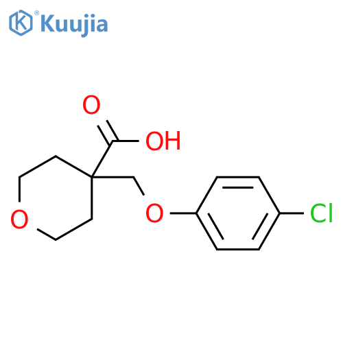4-(4-Chloro-phenoxymethyl)-tetrahydro-pyran-4-carboxylic acid structure