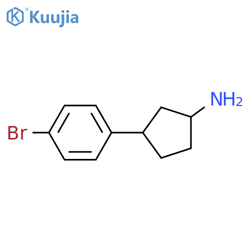 (1S,3R)-3-(4-Bromophenyl)cyclopentanamine structure