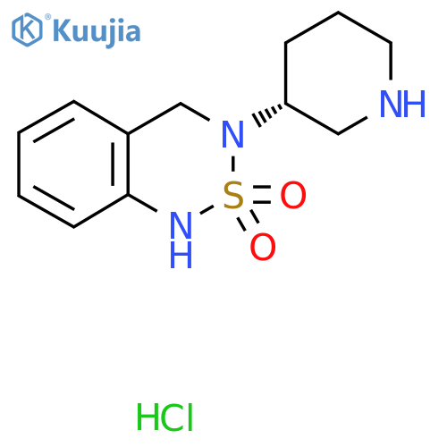 (R)-3-Piperidin-3-yl-3,4-dihydro-1H-benzo[1,2,6]thiadiazine 2,2-dioxide hydrochloride structure