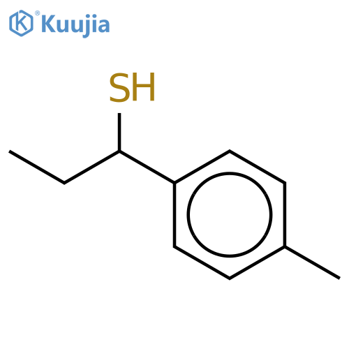 1-(4-methylphenyl)propane-1-thiol structure