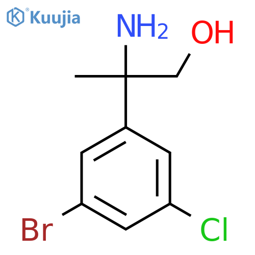 2-amino-2-(3-bromo-5-chlorophenyl)propan-1-ol structure
