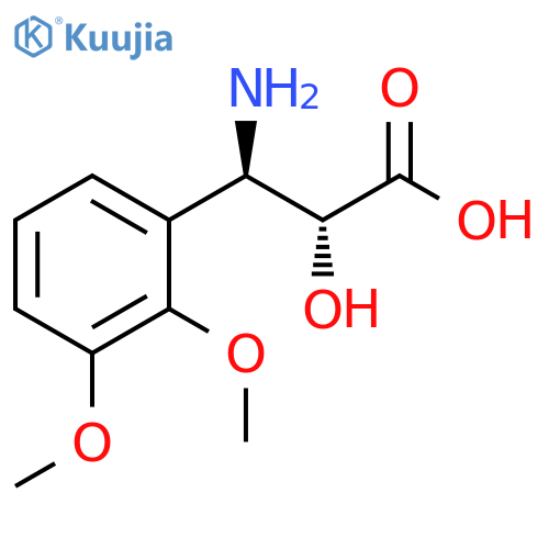 Benzenepropanoic acid, β-amino-α-hydroxy-2,3-dimethoxy-, (αR,βR)- structure