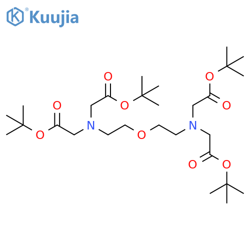 Tetra t-butylacetoxy Bis(2-aminoethyl) Ether N,N,N’,N’-Tetraacetic Acid structure