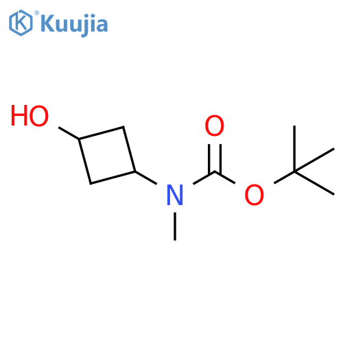 tert-Butyl N-(3-hydroxycyclobutyl)-N-methylcarbamate structure