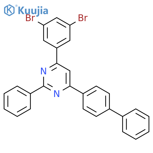 Pyrimidine, 4-[1,1'-biphenyl]-4-yl-6-(3,5-dibromophenyl)-2-phenyl- structure