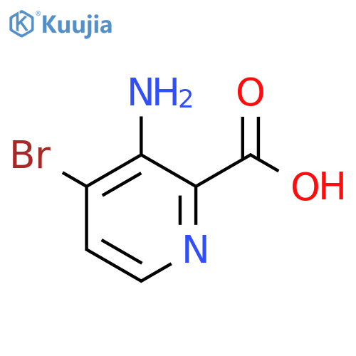 3-Amino-4-bromopyridine-2-carboxylic acid structure