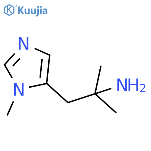 2-methyl-1-(1-methyl-1H-imidazol-5-yl)propan-2-amine structure