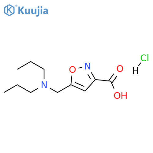 5-(dipropylamino)methyl-1,2-oxazole-3-carboxylic acid hydrochloride structure