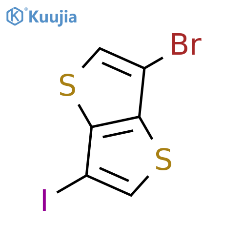 3-Bromo-6-iodothieno[3,2-b]thiophene structure