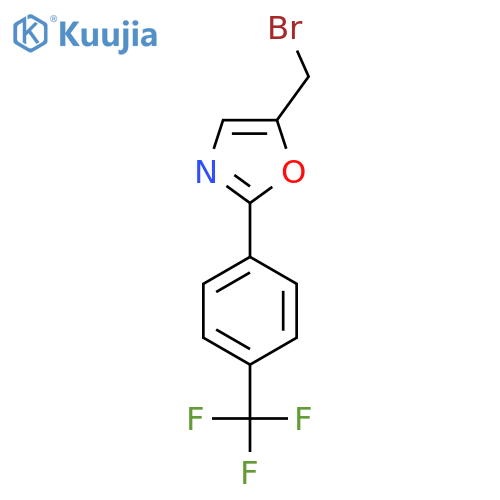 5-(bromomethyl)-2-(4-(trifluoromethyl)phenyl)oxazole structure