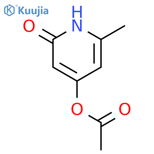 2(1H)-Pyridinone,4-(acetyloxy)-6-methyl- structure