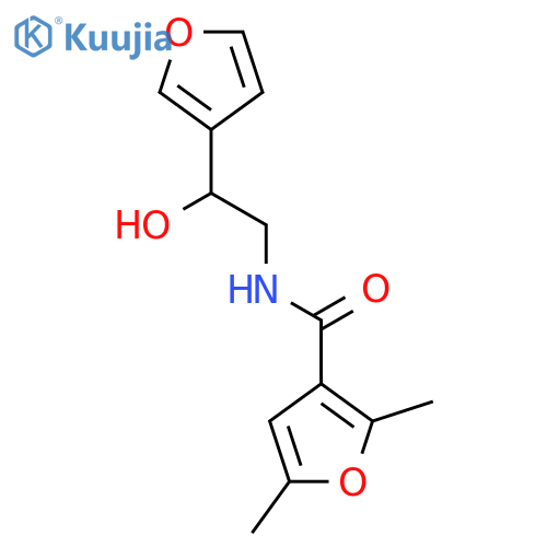 N-[2-(furan-3-yl)-2-hydroxyethyl]-2,5-dimethylfuran-3-carboxamide structure