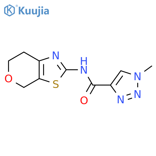 1-methyl-N-{4H,6H,7H-pyrano4,3-d1,3thiazol-2-yl}-1H-1,2,3-triazole-4-carboxamide structure