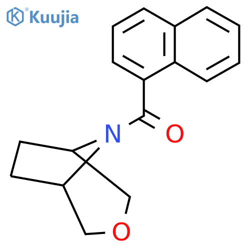 8-(naphthalene-1-carbonyl)-3-oxa-8-azabicyclo[3.2.1]octane structure