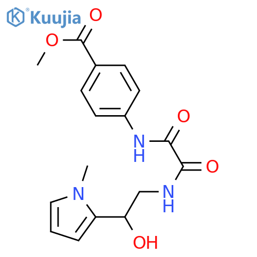 methyl 4-({2-hydroxy-2-(1-methyl-1H-pyrrol-2-yl)ethylcarbamoyl}formamido)benzoate structure