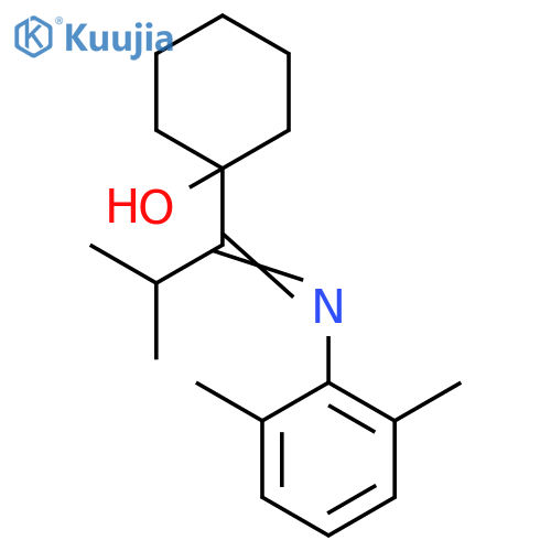 Cyclohexanol, 1-[1-[(2,6-dimethylphenyl)imino]-2-methylpropyl]- structure