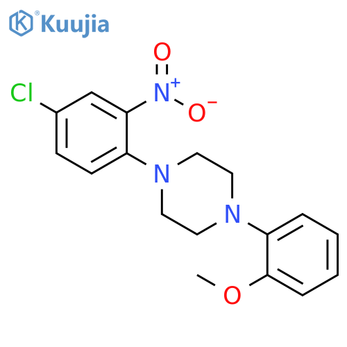 1-(4-Chloro-2-nitro-phenyl)-4-(2-methoxy-phenyl)-piperazine structure