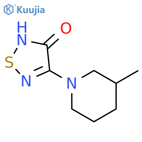 4-(3-Methyl-piperidin-1-yl)-[1,2,5]thiadiazol-3-ol structure